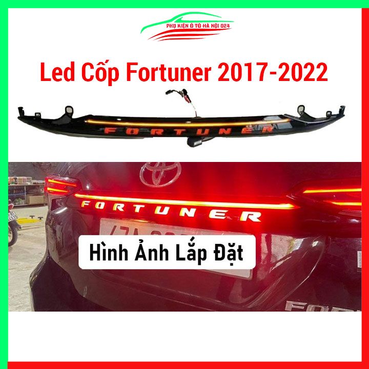 Đèn led cốp sau ô tô Fortuner 2017-2022 Bản Legender chuẩn form, led trang trí tay mở cốp, chiếu sáng xe hơi cực đẹp