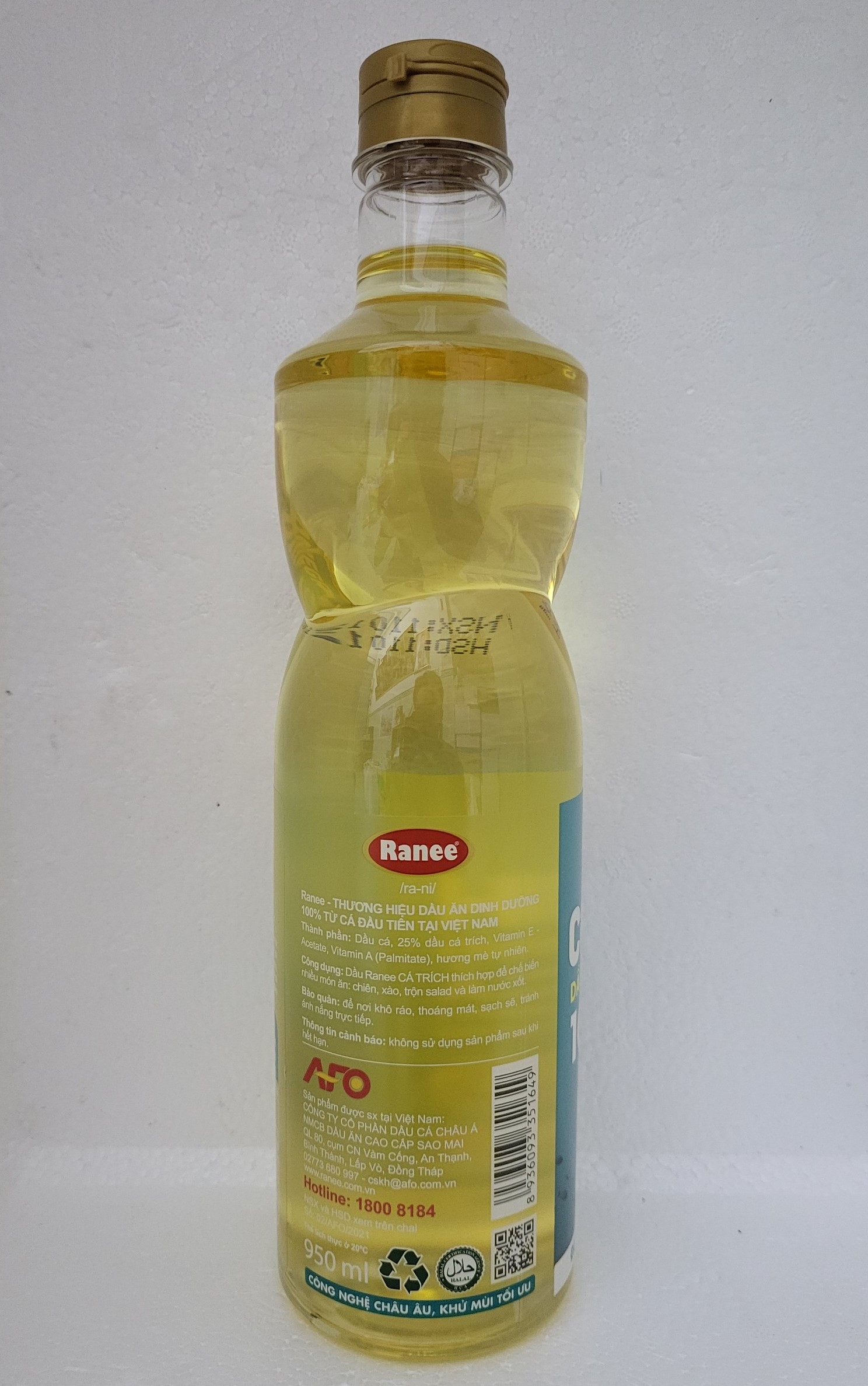 [Chai 950ml – CÁ TRÍCH] DẦU ĂN DINH DƯỠNG TỪ CÁ [VN] RANEE Nutritious Cooking Oil with Herring (halal)