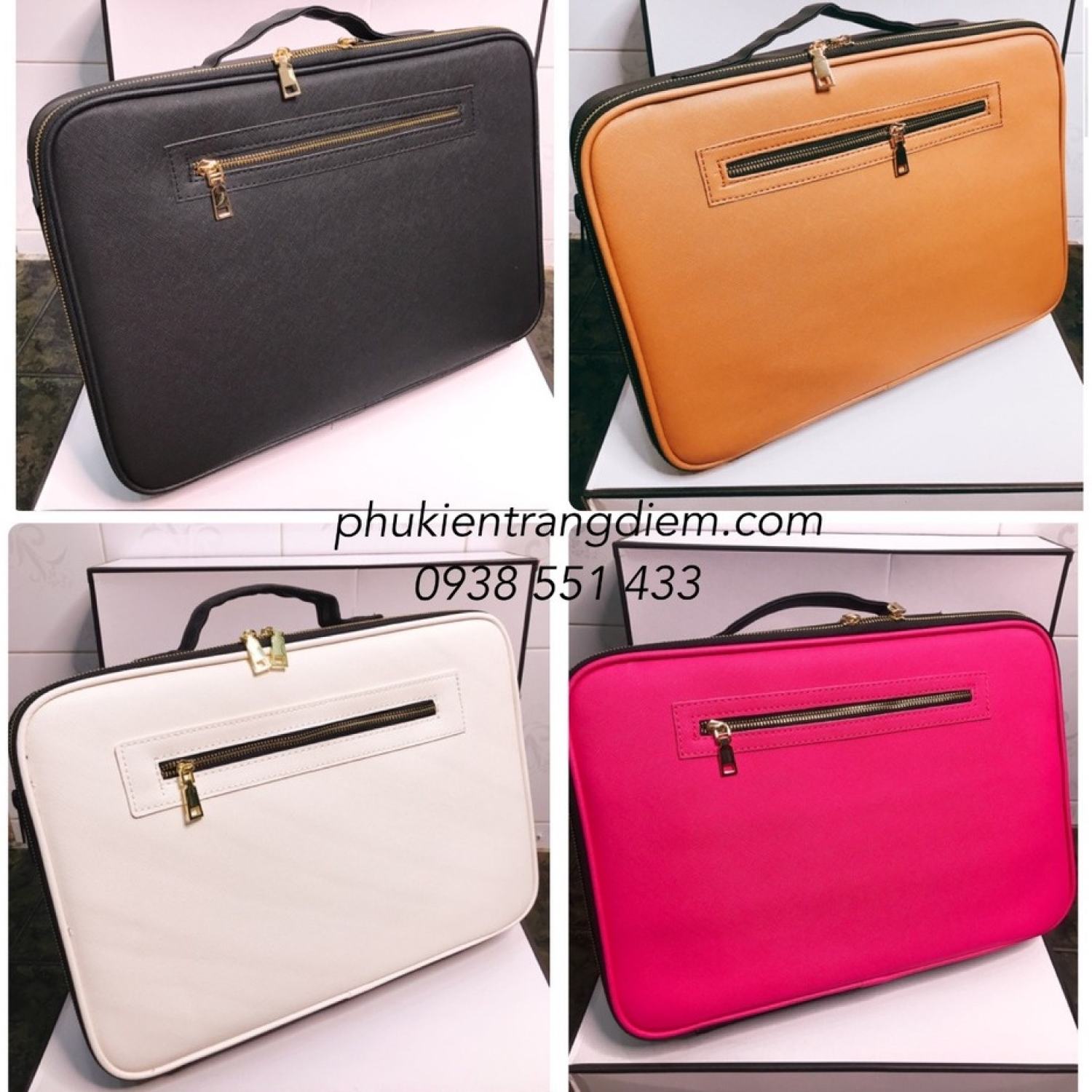 3 colors mini cosmetic bag with strap