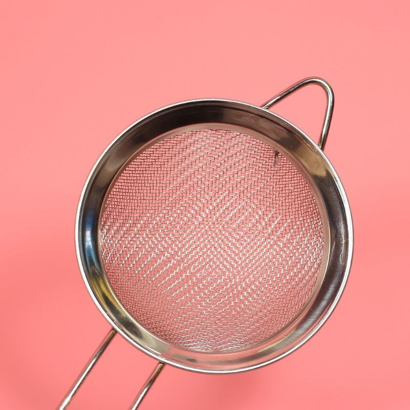 Rây inox lọc bột cháo thức ăn thực phẩm tay cầm