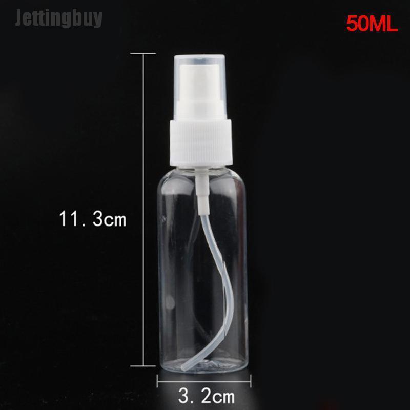 Jettingbuy Chai Rỗng Xịt Nhựa Trong Suốt Cầm Tay Chai Mini Xịt Nước Hoa Dạng Lỏng