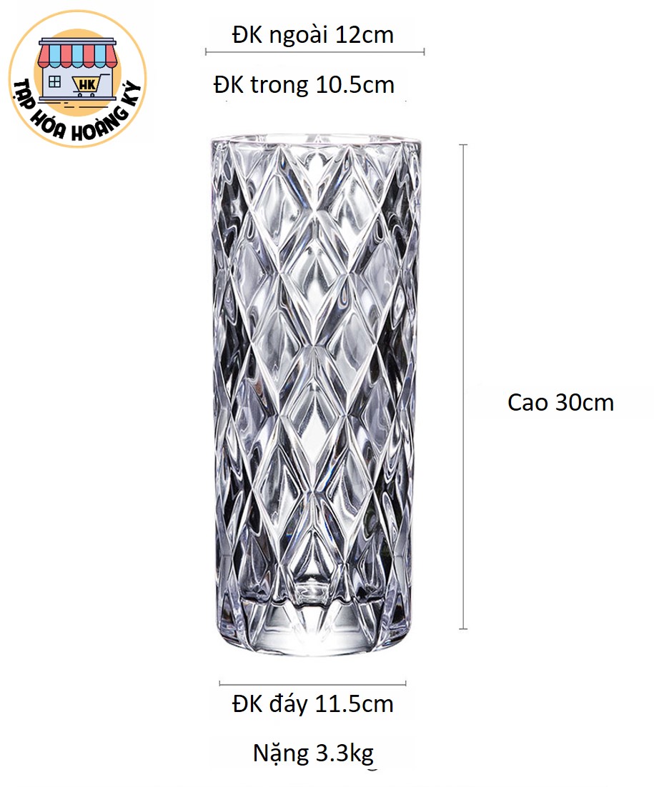 LỌ HOA THỦY TINH CAO CẤP – CAO 30CM