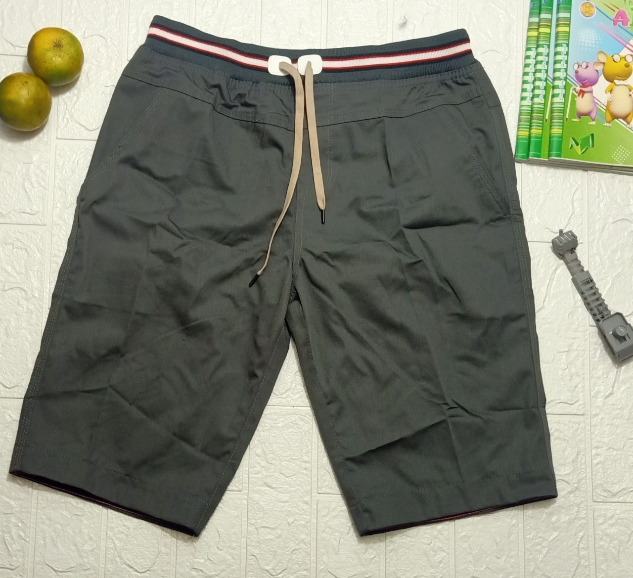 Quần Sọt Kaki Nam Lưng Thun V66