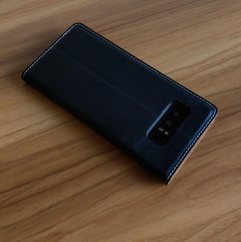 Bao Da Ionecase Samsung Galaxy Note 8 Da Bò Màu Đen