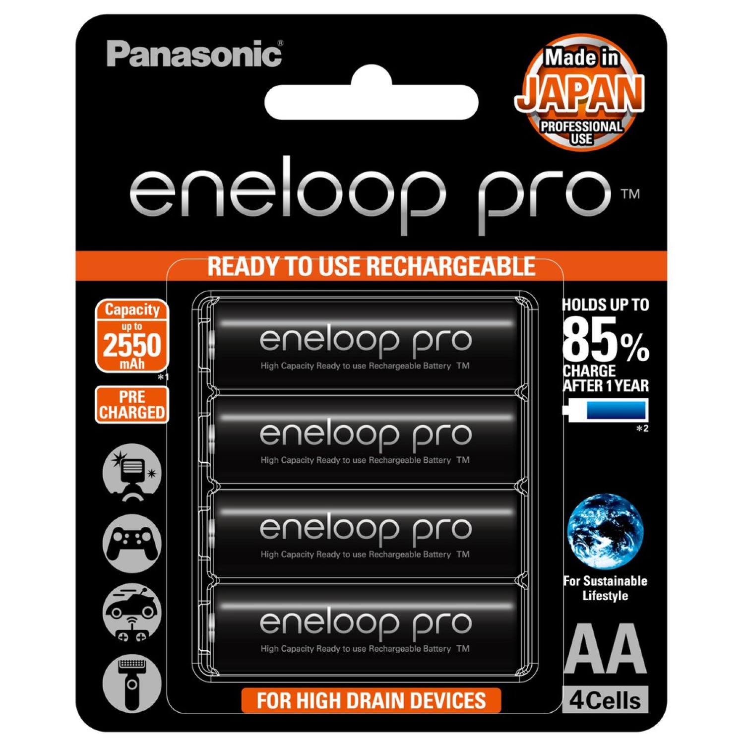 Pin aa eneloop pro 2550 mah chính hãng