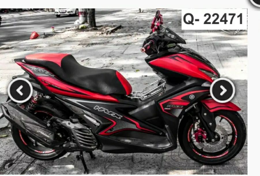 [HCM]Tem rời dán xe NVX đỏ đen cao cấp .