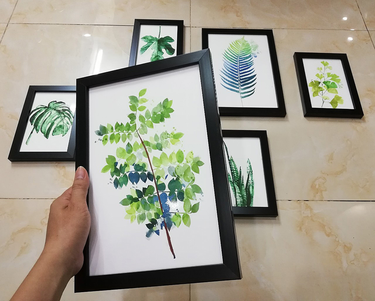 BỘ 6 TRANH TREO TƯỜNG SCANDINAVIAN ĐÃ CÓ KHUNG (SET12)