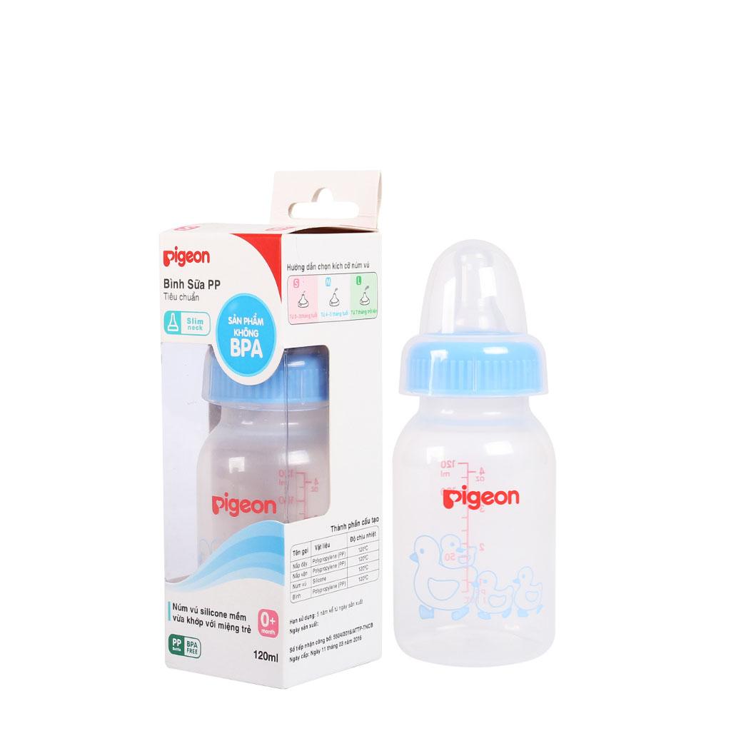 Bình Sữa Pigeon Nhựa PP Tiêu Chuẩn 120/240ml