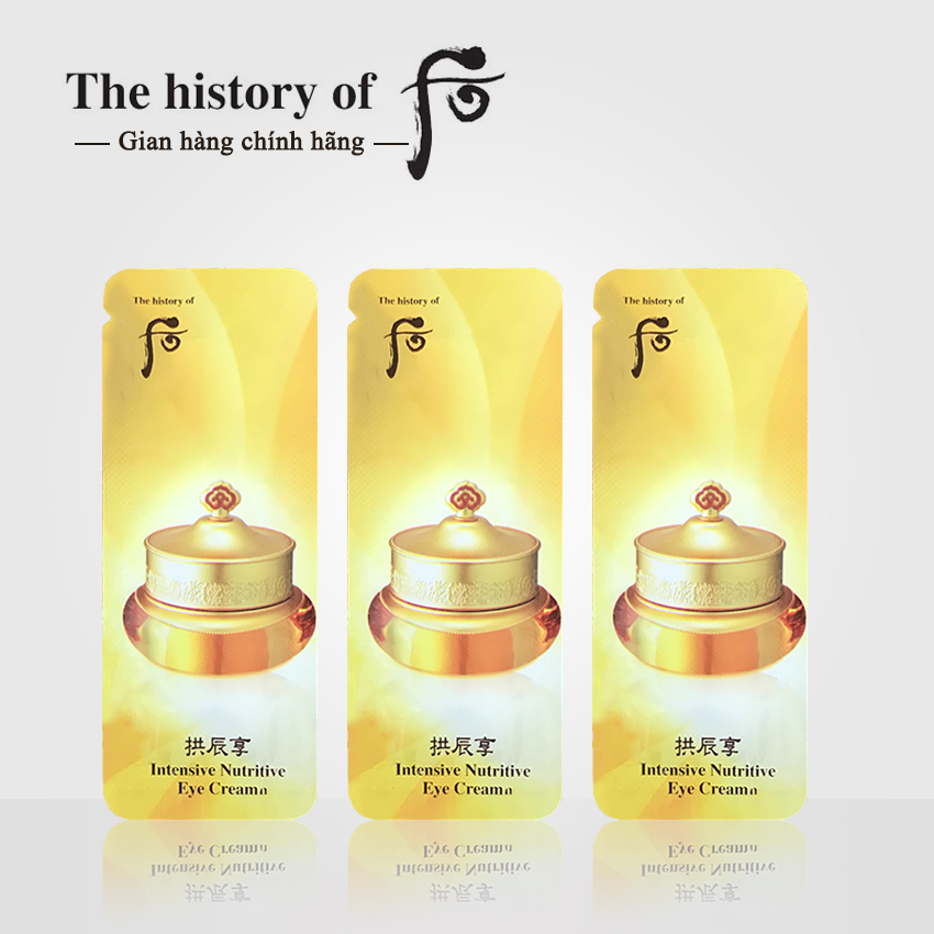 [Date 24 - 30 gói] Kem dưỡng chống thâm mắt Whoo Intensive Nutritive Eye Cream - Kem mắt Whoo vàng