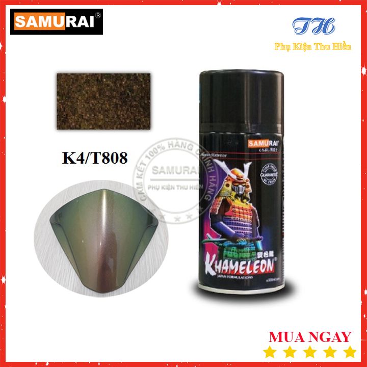 Sơn xịt samurai màu 3d khameleon - mã k4/t808
