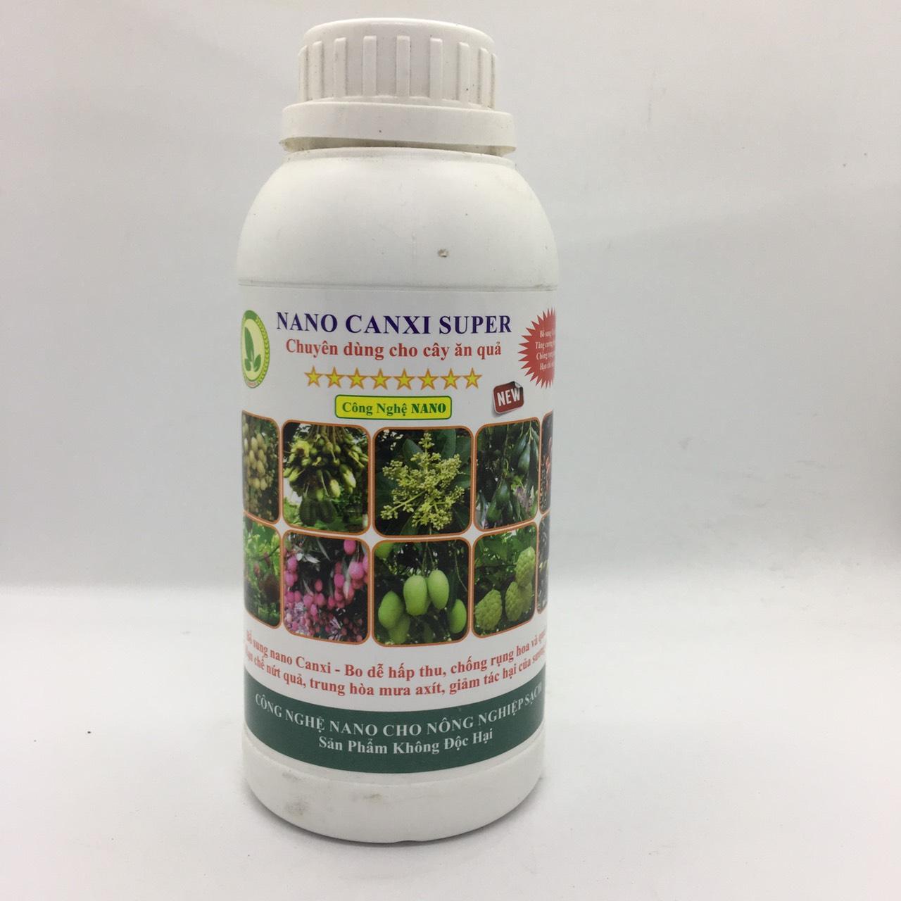Dung dịch Nano Canxi Super chống rụng hoa và trái non 500ml