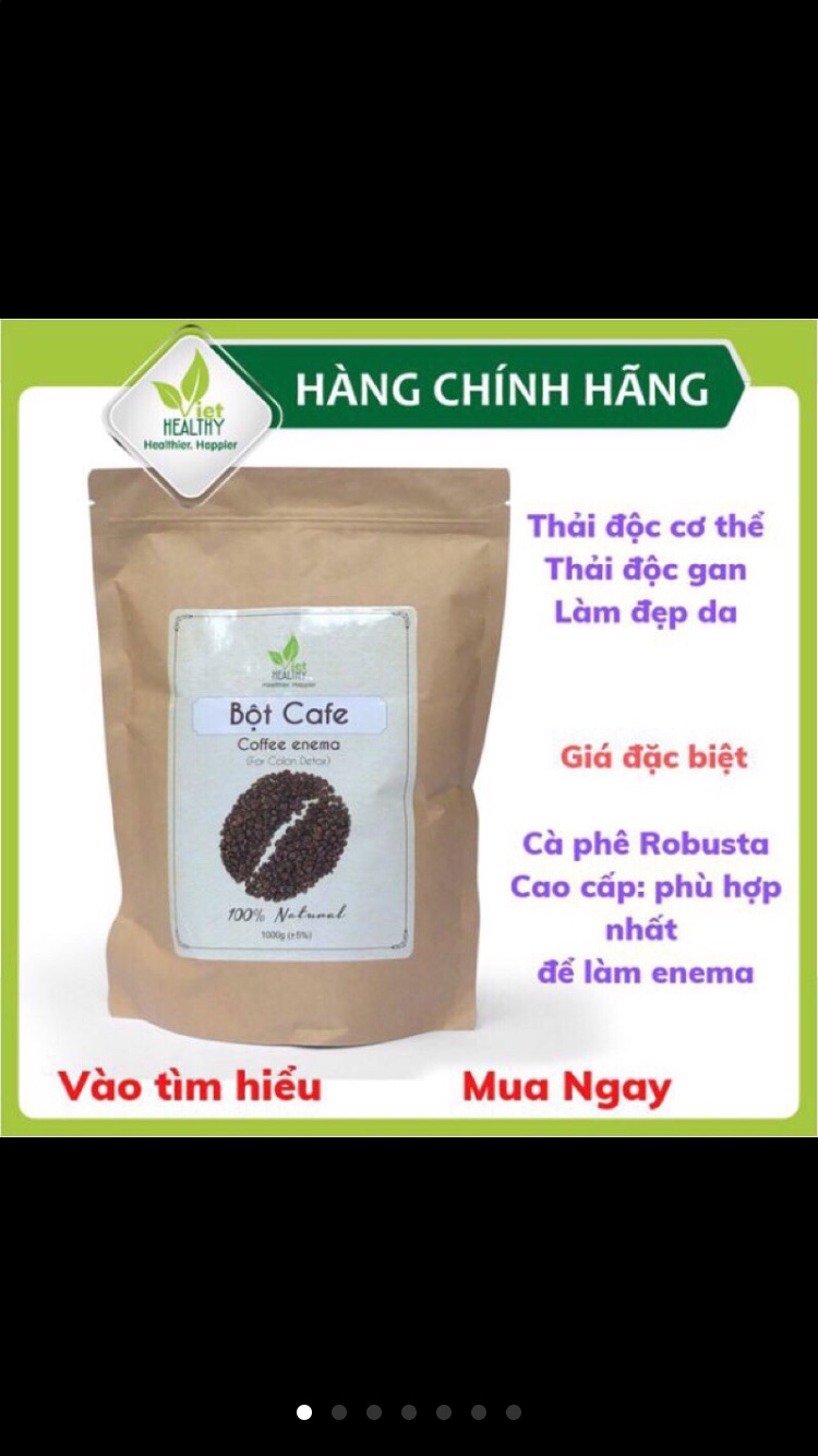 Cà phê hữu cơ thải độc đại tràng Enema 1kg