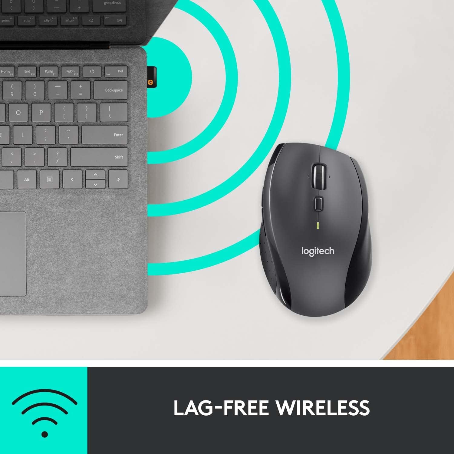 Chuột, Trackballs & Touchpad Logitech M705 Marathon (910-001935) Wireless Mouse