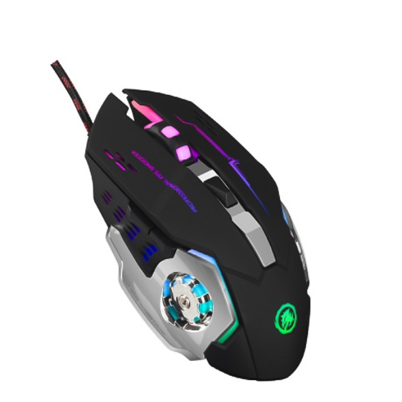 Chuột gaming Dragon X3 phiên bản 7 nút bấm led 7 màu DPI lên đến 5500 siêu mượt dây dài bọc dù chắc chắn