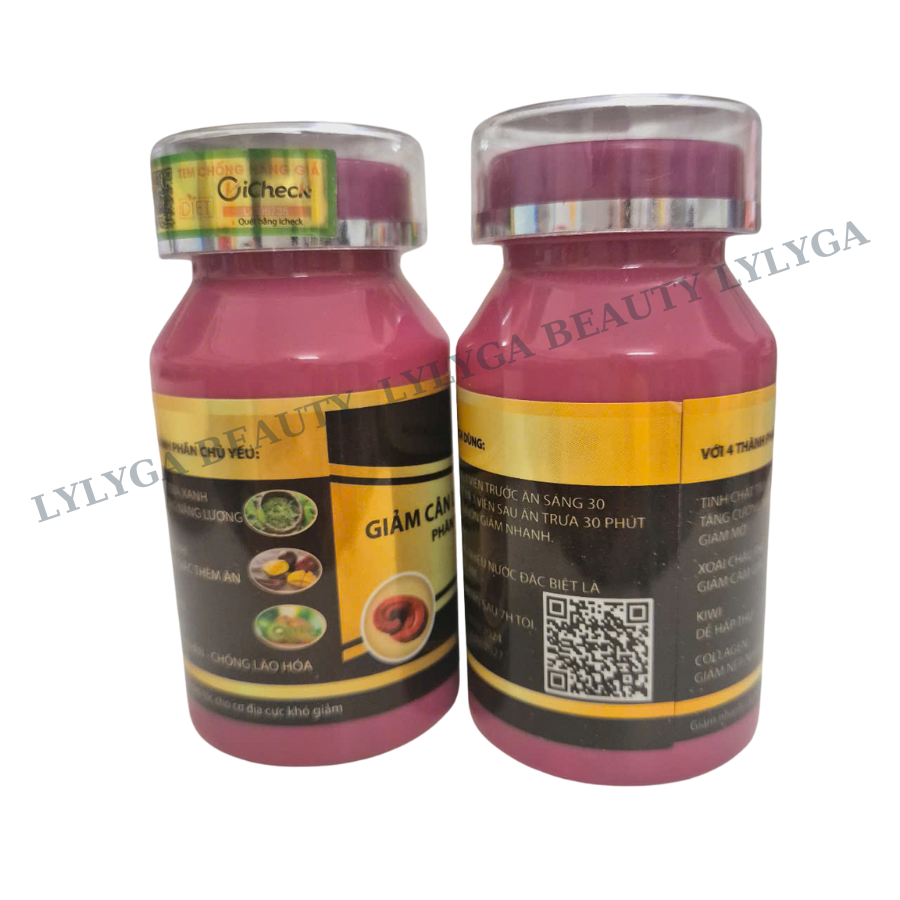[CHÍNH HÃNG] Giảm Cân Linh Chi Hàn Quốc DIET VIP 2 thành phần tự nhiên giảm cân nhanh an toàn- LYLYGA BEAUTY