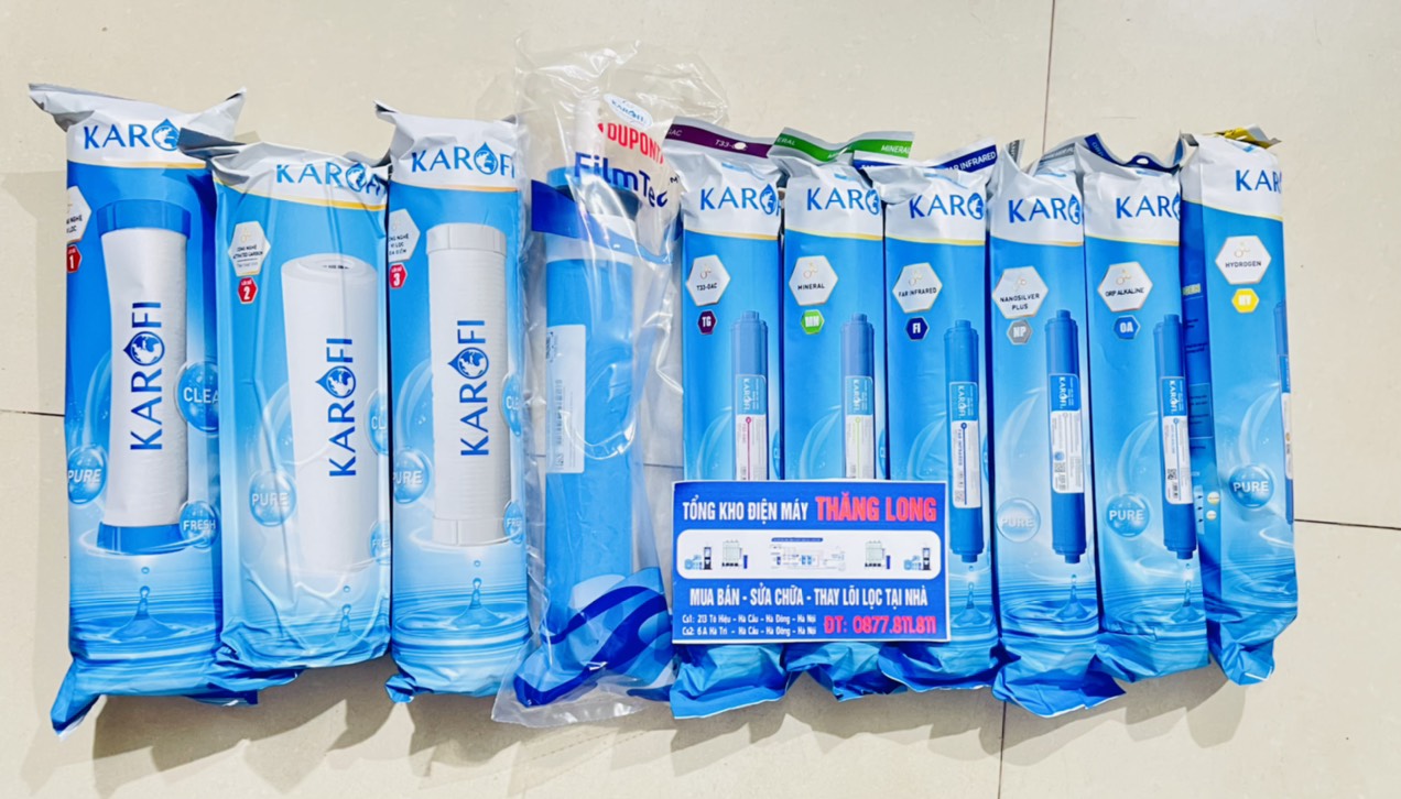 KAROFI - Combo 10 quả lõi lọc số 1 - CÓ MÃ QR CHECK CHÍNH HÃNG