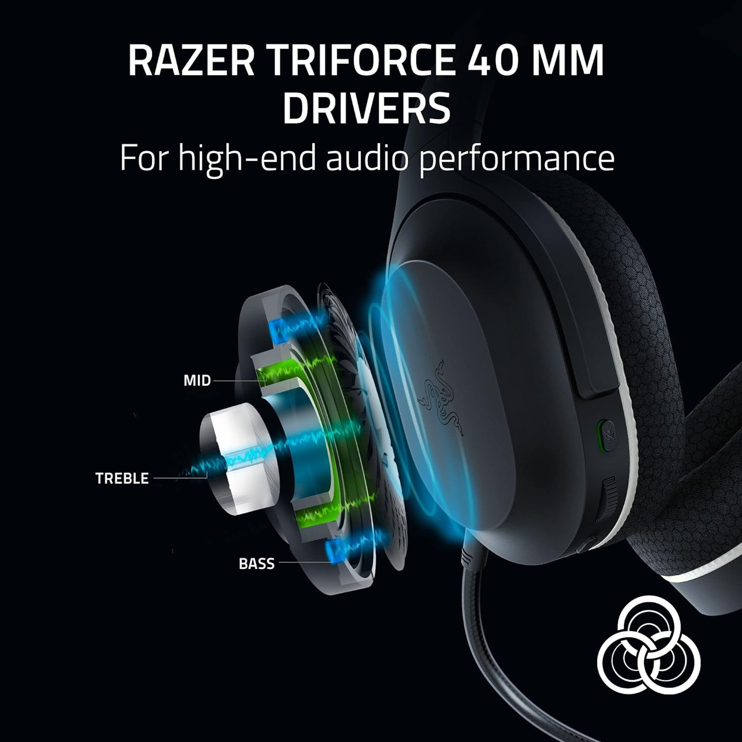 Razer Barracuda X - Roblox Edition Wireless Multi-platform Gaming and Mobile Headset (Tai nghe không dây Gaming) | 2.4GHz Wireless + Bluetooth | Lightweight | 40mm Drivers | Detach