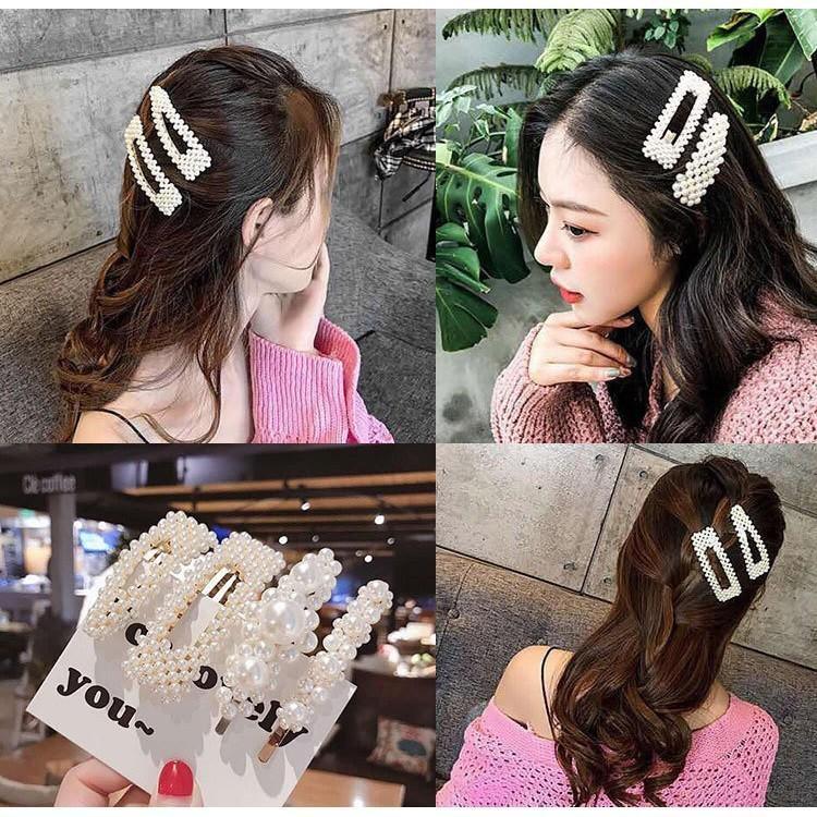 [HCM]Kẹp tóc ngọc trai