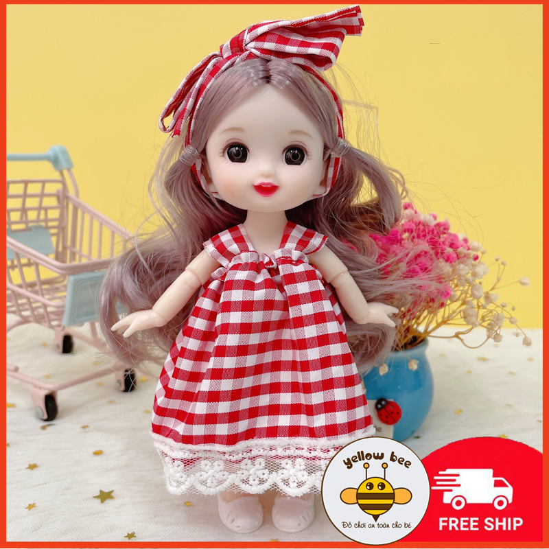 Búp bê Barbie 17cm cho bé gái