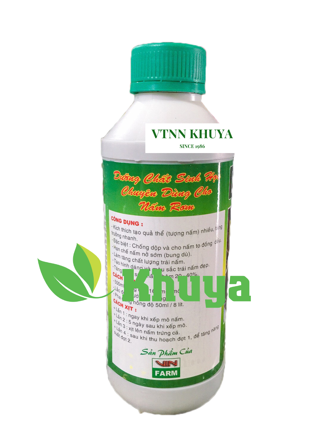 Phân bón tăng trưởng Bioted nấm rơm 500ml