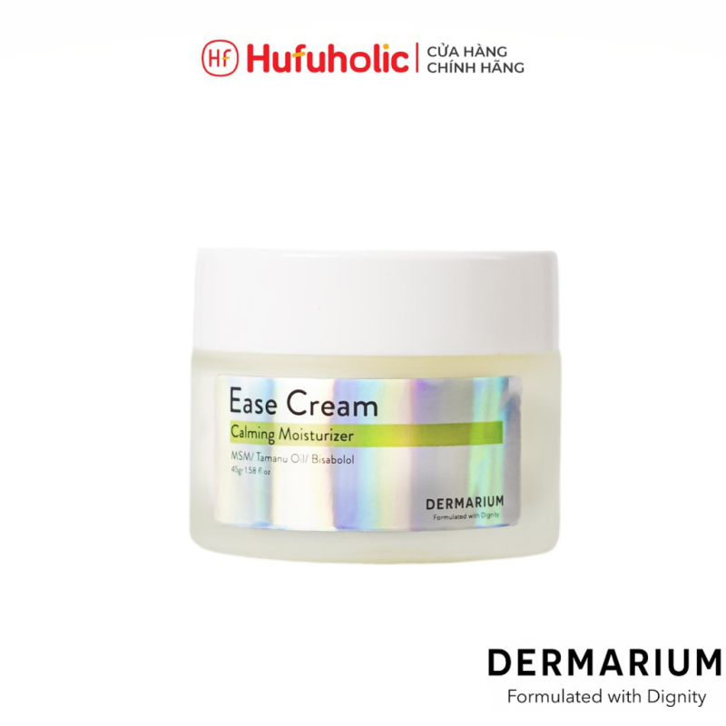 Gel dưỡng da DERMARIUM kem dưỡng ẩm cấp nước dịu da kiềm dầu ngăn ngừa mụn Ease Cream Simple Moisturizing 45g DERM05 cao cấp