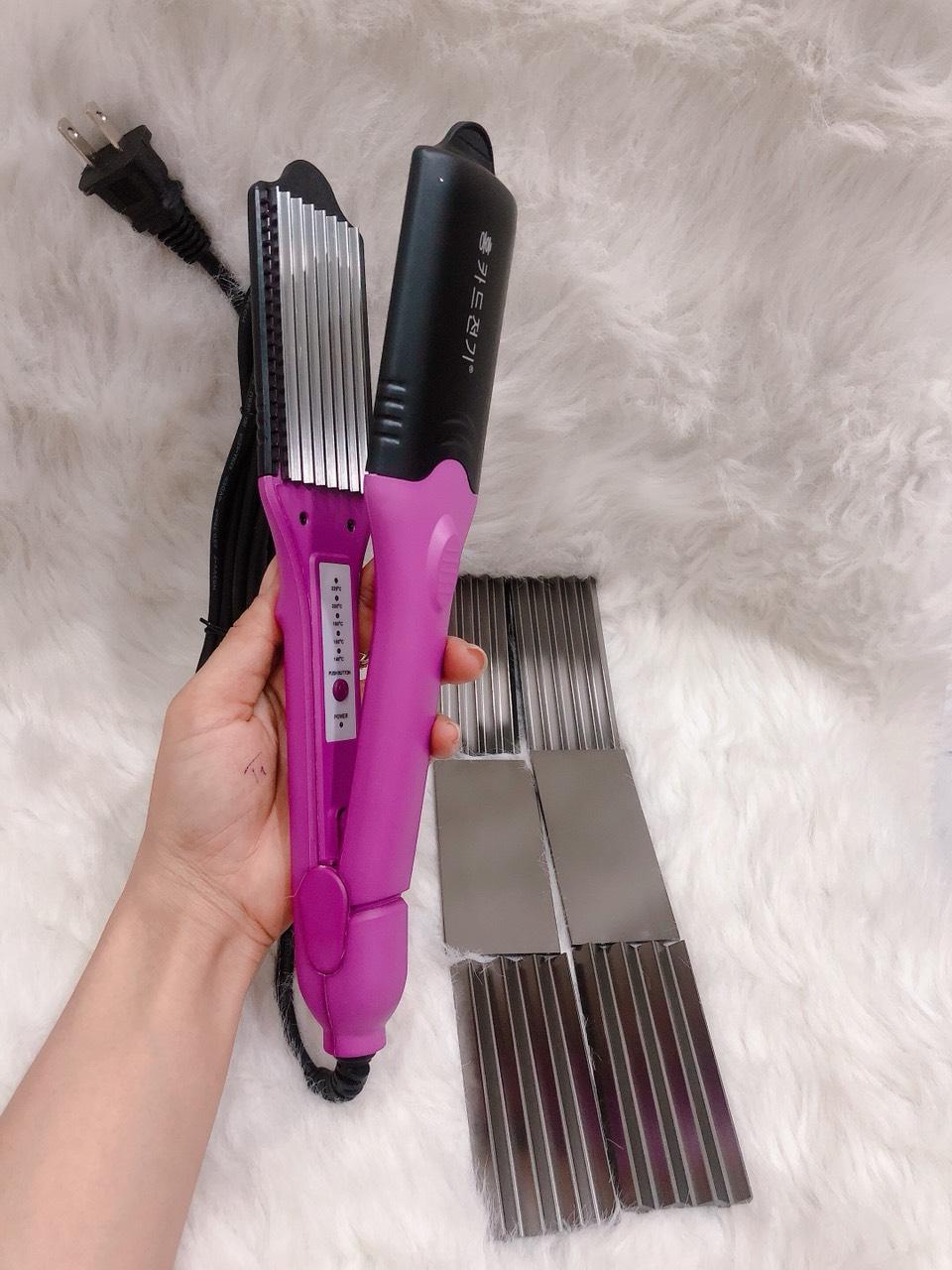 Máy duỗi bấm tóc cao cấp 4 in 1 Hàn Quốc