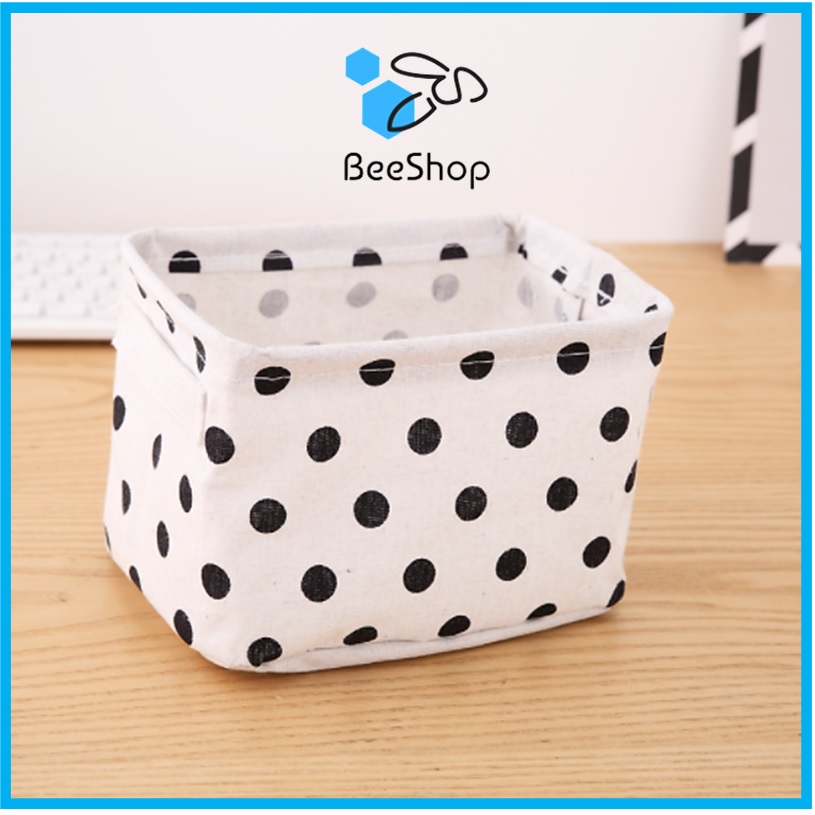 Giỏ vải đựng đồ đa năng size 20x16x14cm