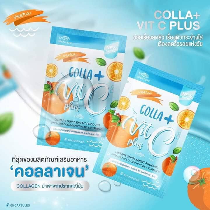 [HCM]Colla Vit C Plus Thái Lan (60V)