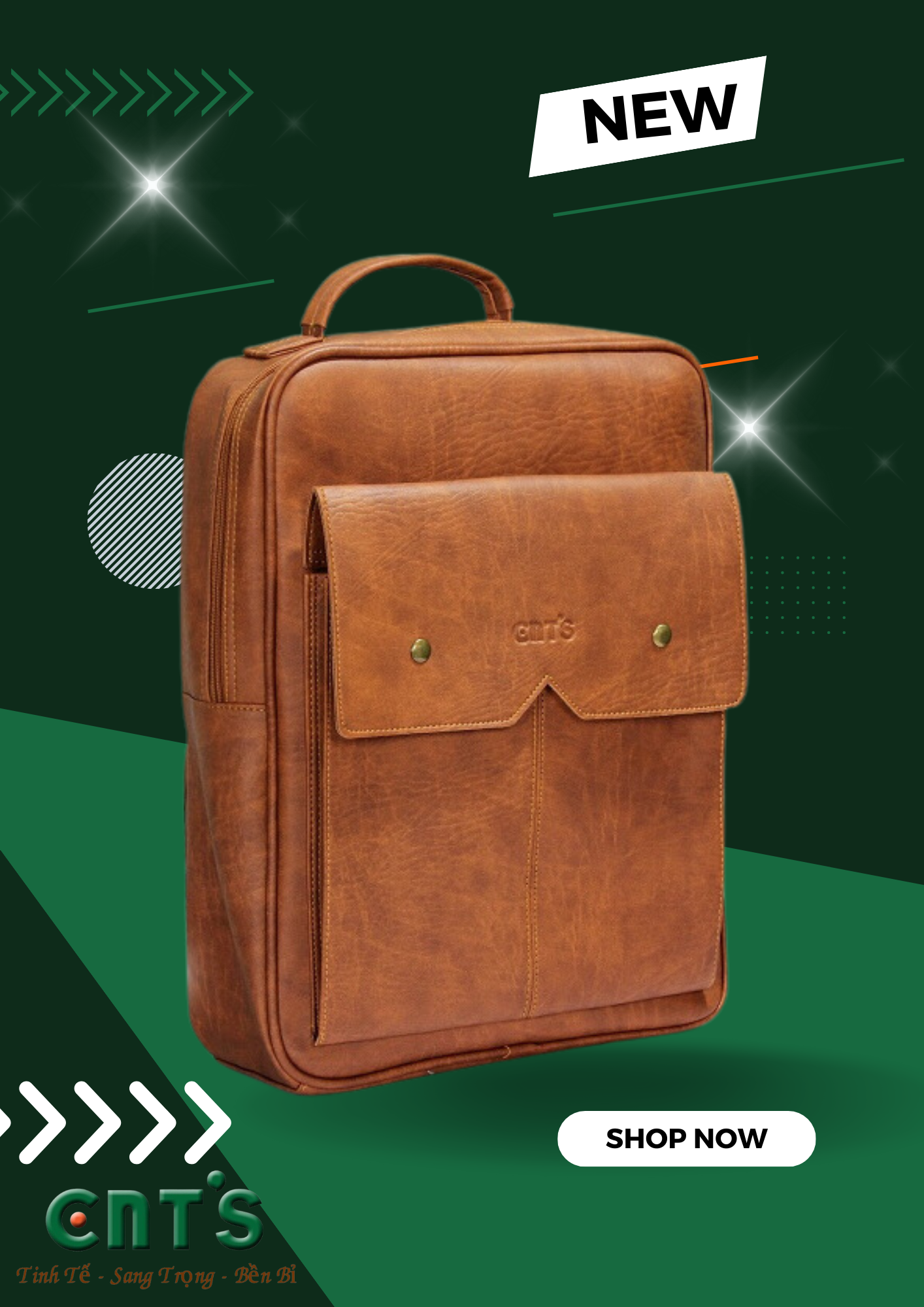 Balo đựng laptop unisex CNT BL62 thời trang