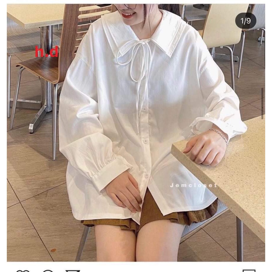Áo sơ mi nơ cổ siêu đẹp HDA0421