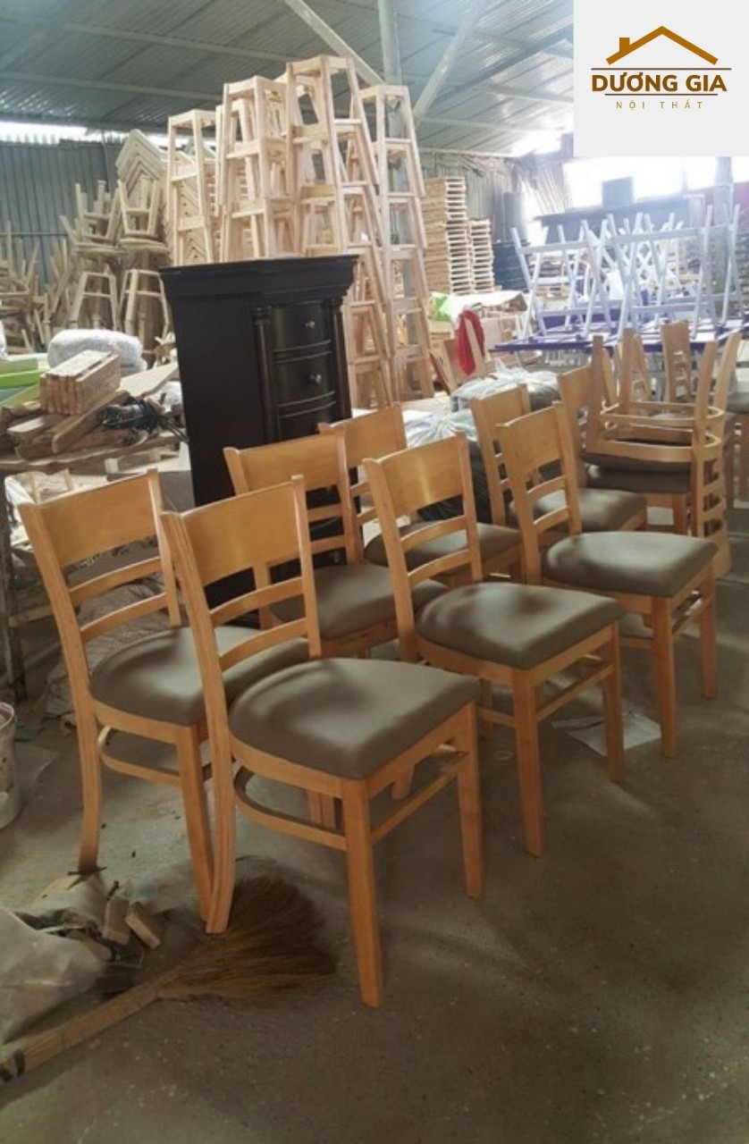 GHẾ ĂN CƠM, GHẾ CAFE, GHẾ GỖ BỌC NỆM ( BẢO HÀNH 1 NĂM )