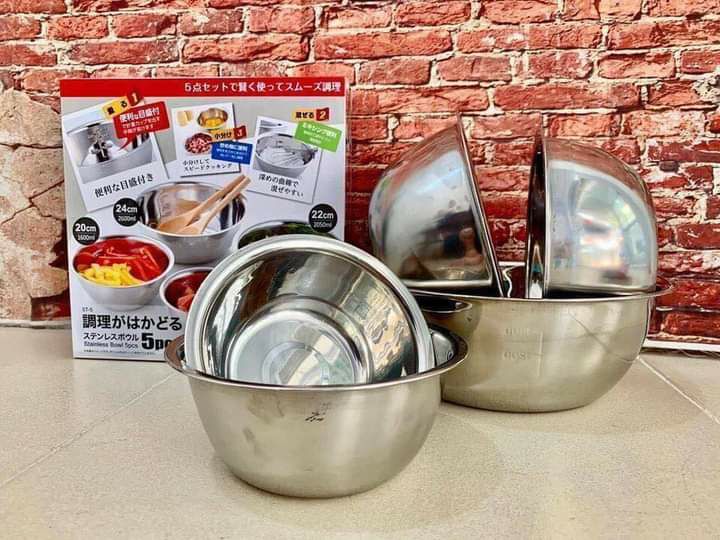 Bộ 5 tô Inox Nhật