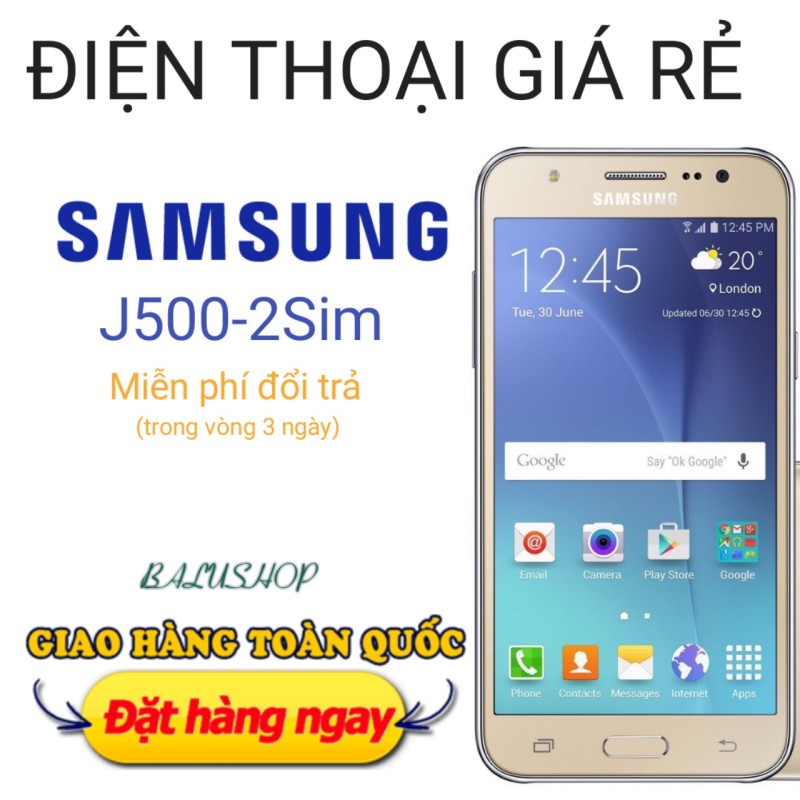 Điện thoại giá rẻ Samsung galaxy J500, dung lượng 8GB,  ram 1GB