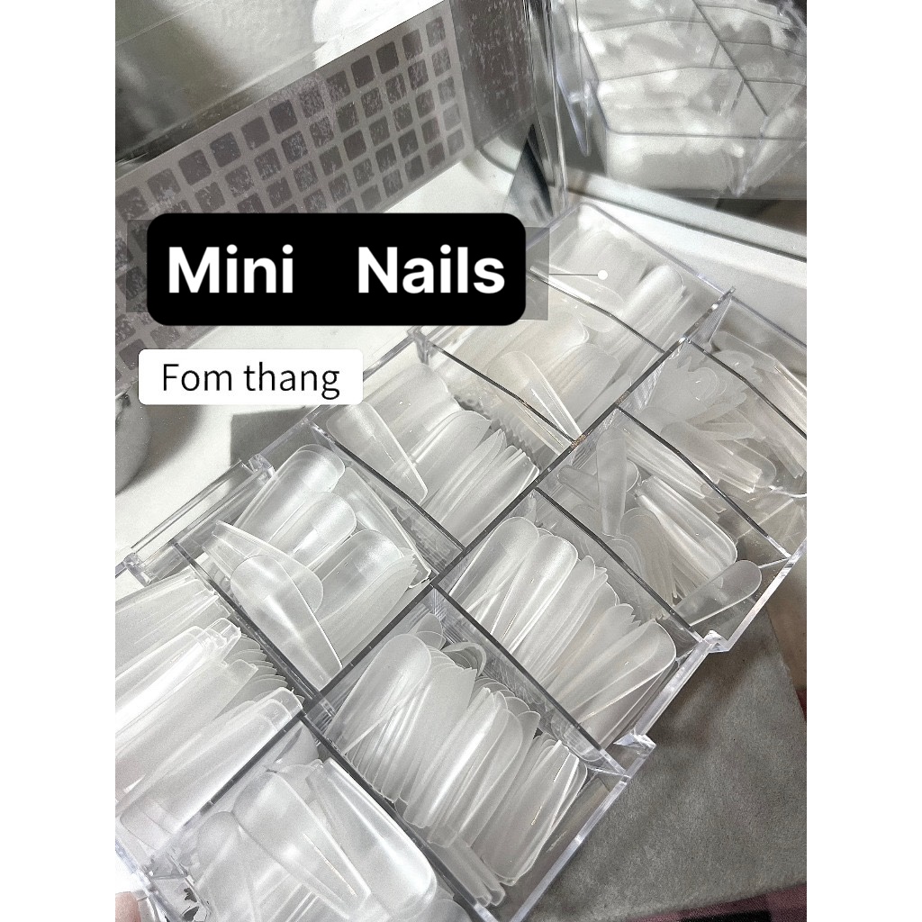 Móng up hsm thang dài nhám sẵn đủ size 0-9 hộp 500 móng - tgn937