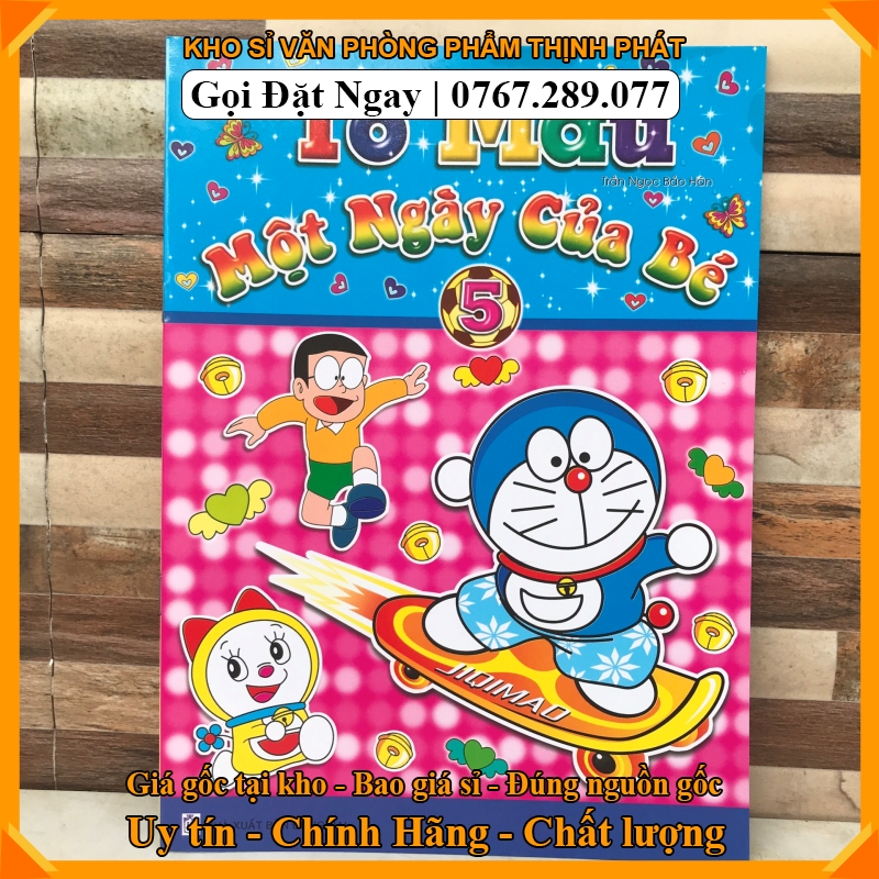 [HCM]Vở tô màu doremon - doraemon [HÌNH THẬT+VIDEO]