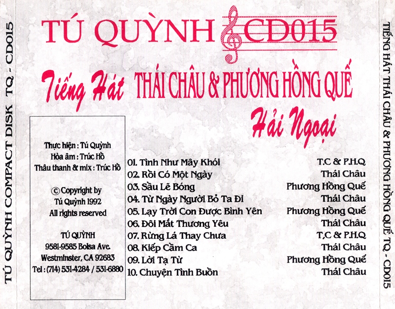 Bộ 6 đĩa CD tiếng Hát Thái châu 3