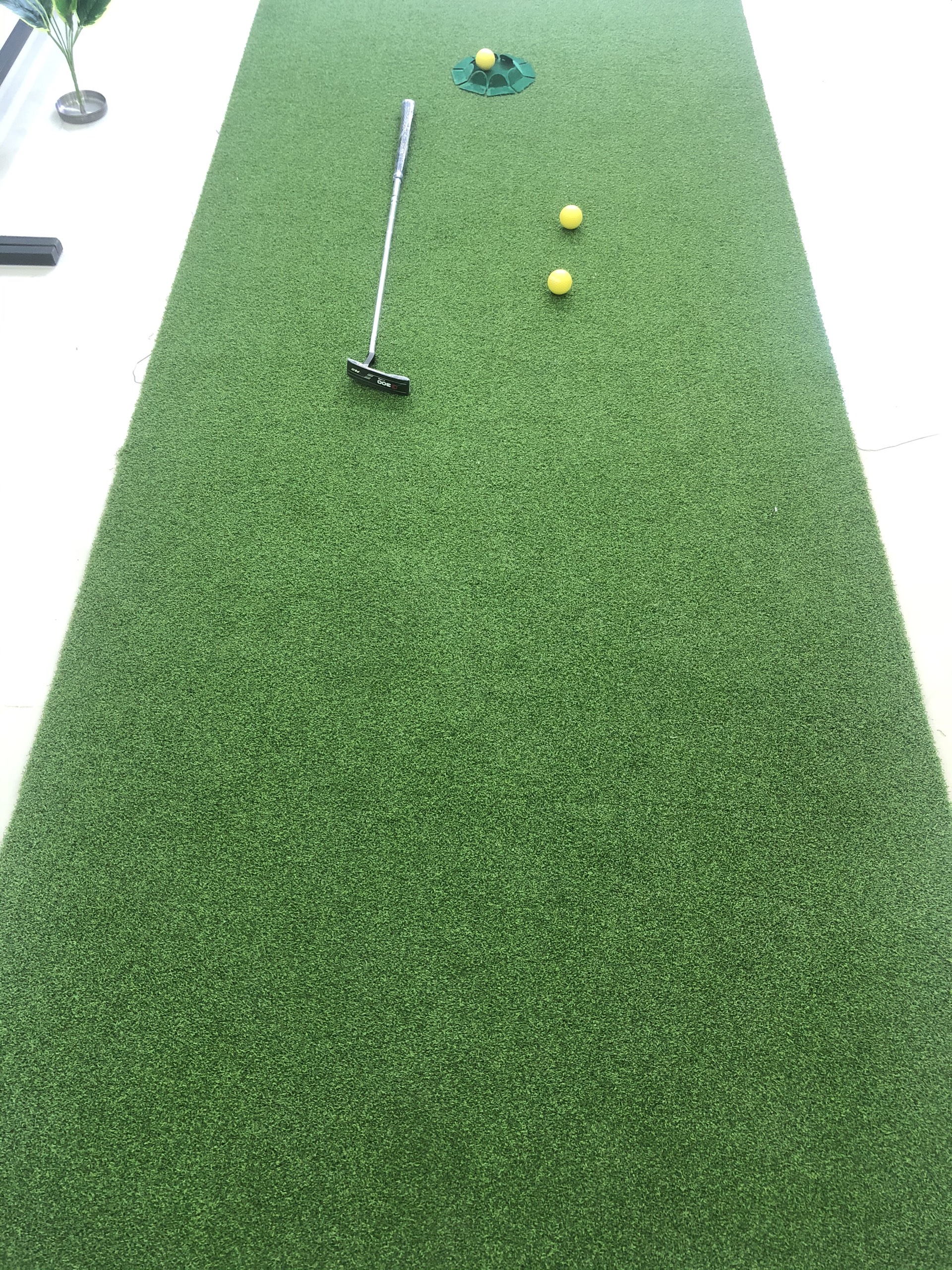 Thảm tập golf putting di động 100x300cm (kèm lỗ golf)
