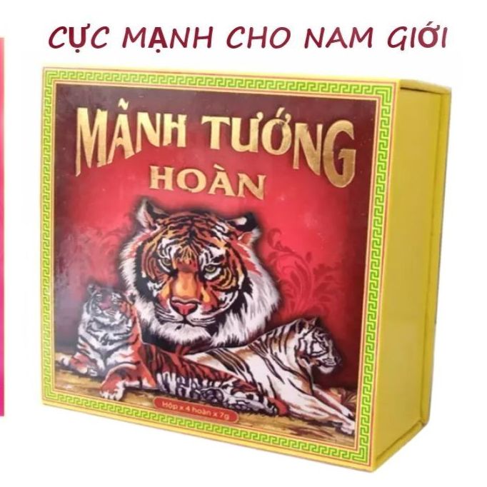 Viên uống Mãnh Tướng Hoàn Dược Bảo Long (Hộp 4 hoàn) Hỗ trợ yếu sinh lý nam giới, XTS, liệt dương, hạn chế mãn dục nam - Hàng Chính Hãng SAFEMALL
