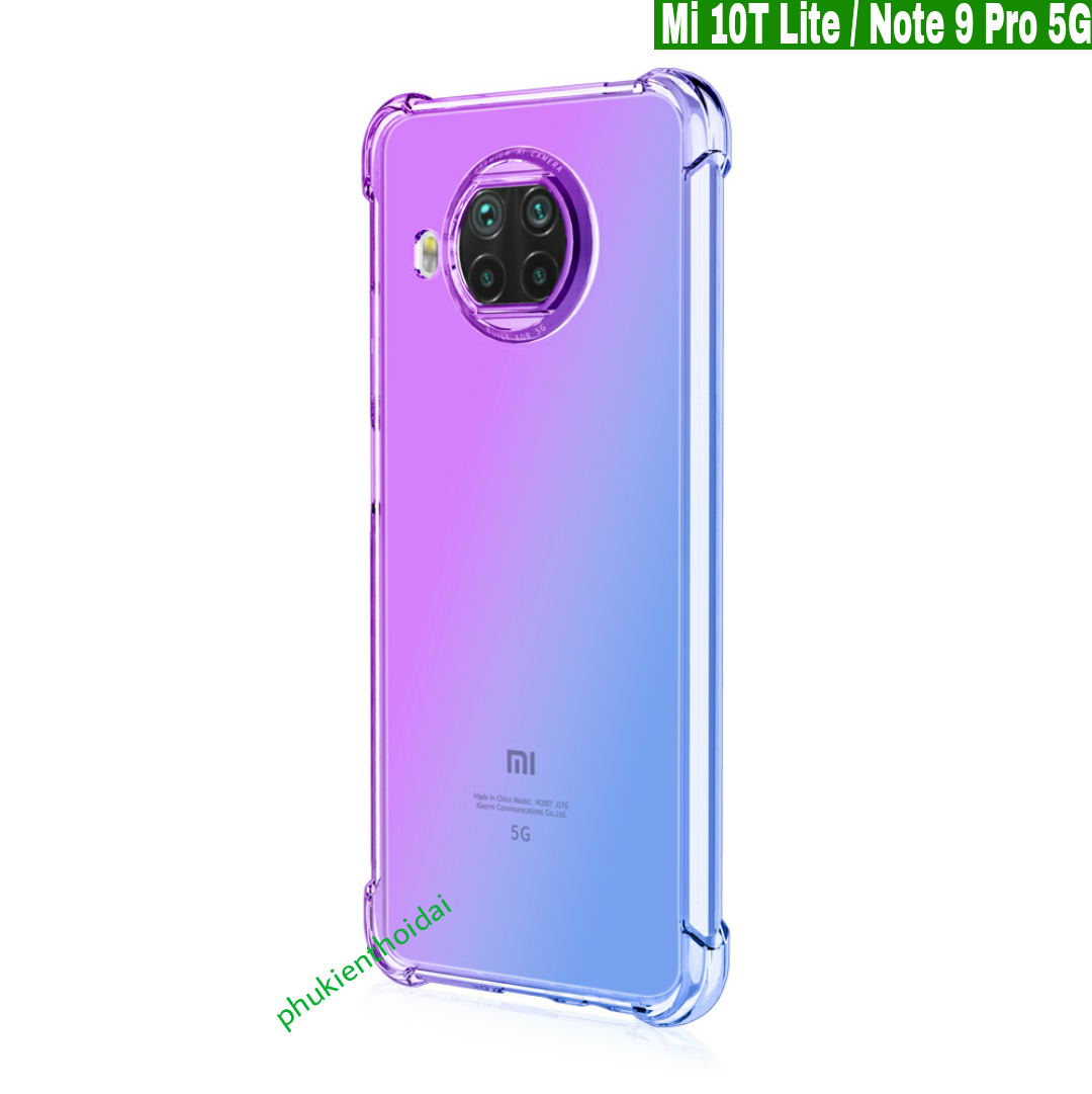 ỐP LƯNG REDMI NOTE 9 PRO 5G / MI 10T LITE DẺO TPU ĐA SẮC 4 GÓC CHỐNG SỐC CHỐNG Ố