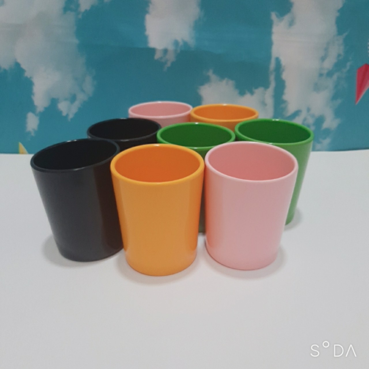 Set 20 Ly nhựa Melamine đủ màu