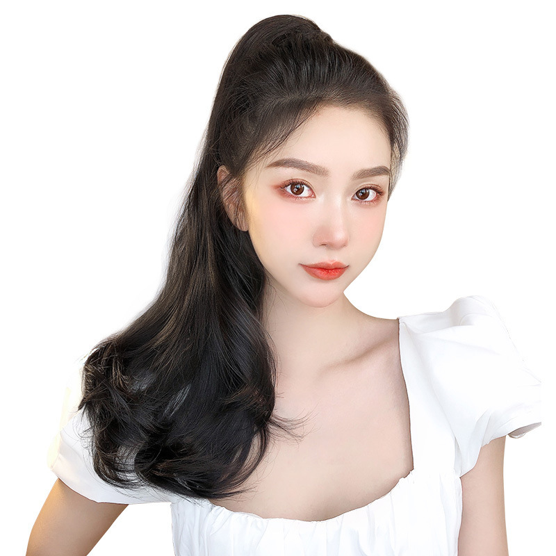 Tóc giả ngoạm cúp lơi 55cm 💖FREESHIP💖ngoạm tóc giả, kẹp ngoạm tóc giả, tóc giả nữ