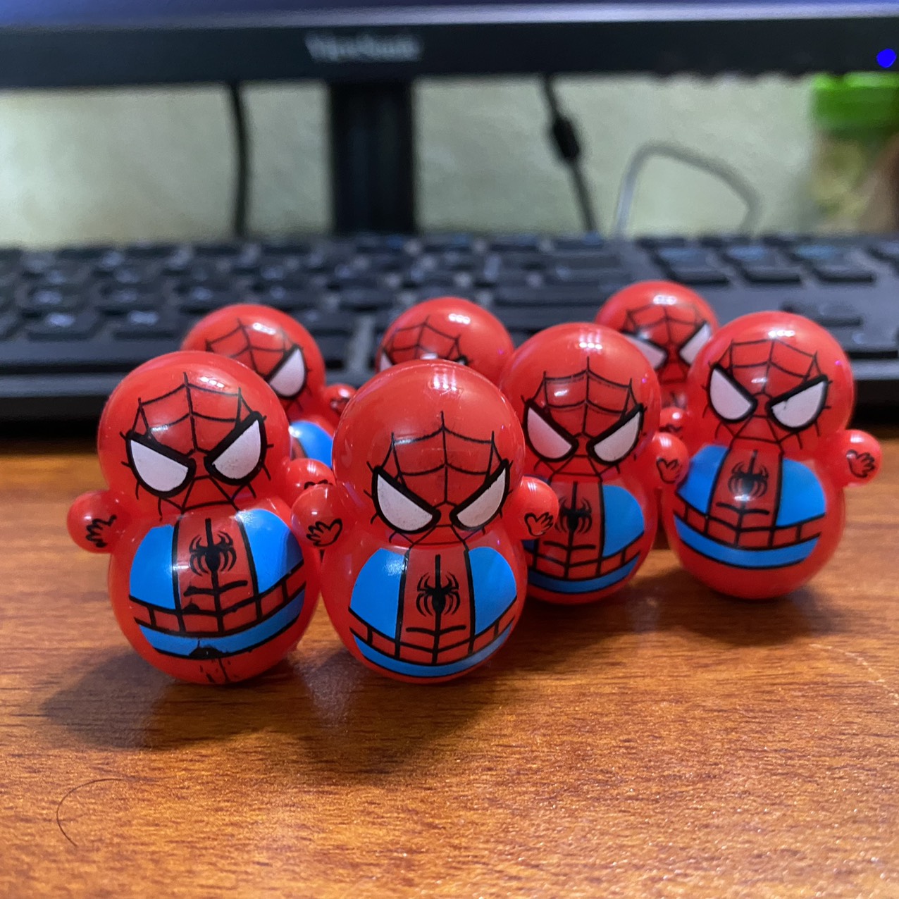 Búp bê lật đật Spiderman , Lật Đật Siêu anh hùng Nhện đỏ xinh xắn