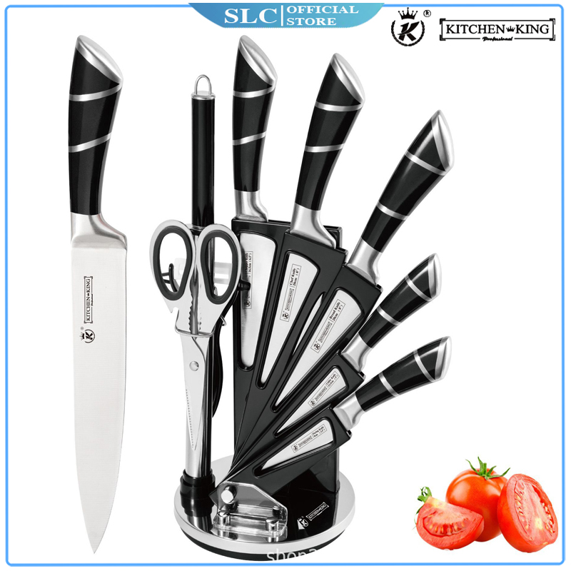 Bộ Dao , Bộ Dao Kéo Nhà Bếp Đa Năng Thép Kháng Khuẩn Cao Cấp Kitchen King