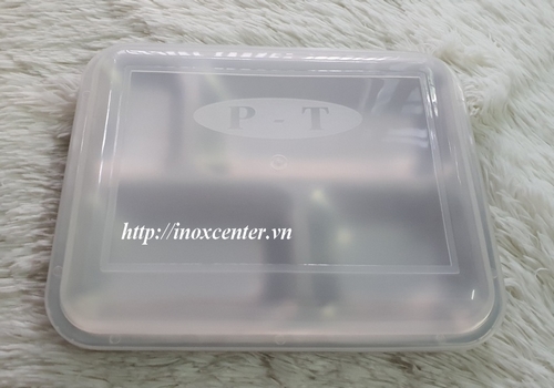 KHAY CƠM INOX 4 NGĂN CẠN -INOX 304 (29X23X2.2 CM)
