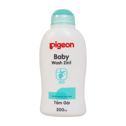 [HCM]Sữa Tắm Gội Pigeon 2 Trong 1Baby Xanh - 200ml