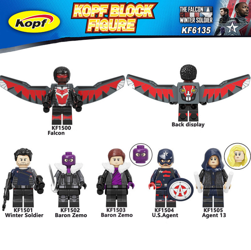 Đồ chơi lắp ráp minifigure nhân vật Falcon-Marvel KF6135