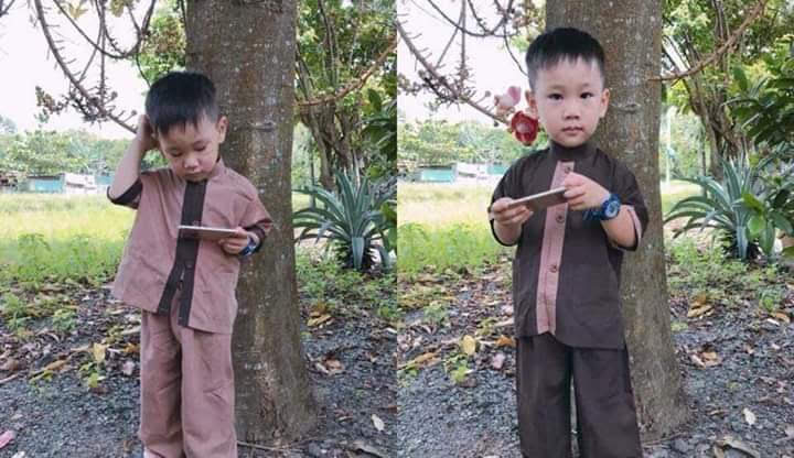 [HCM]Đồ lam đi chùa bé trai