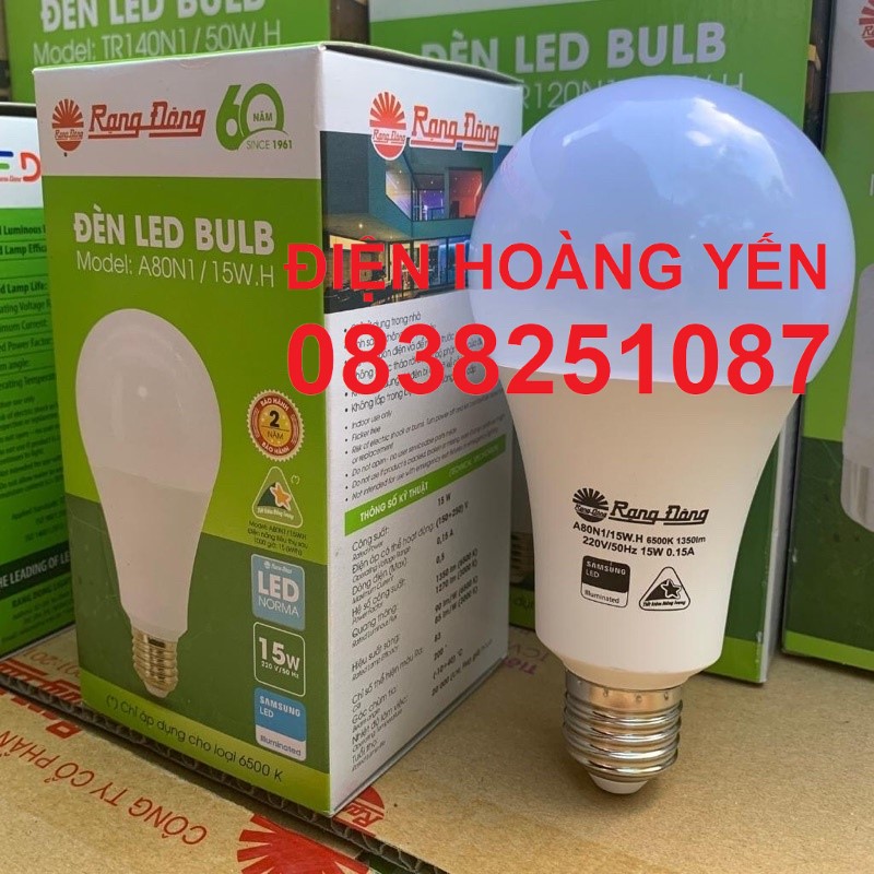 Bóng đèn LED TRÒN 15W RẠNG ĐÔNG