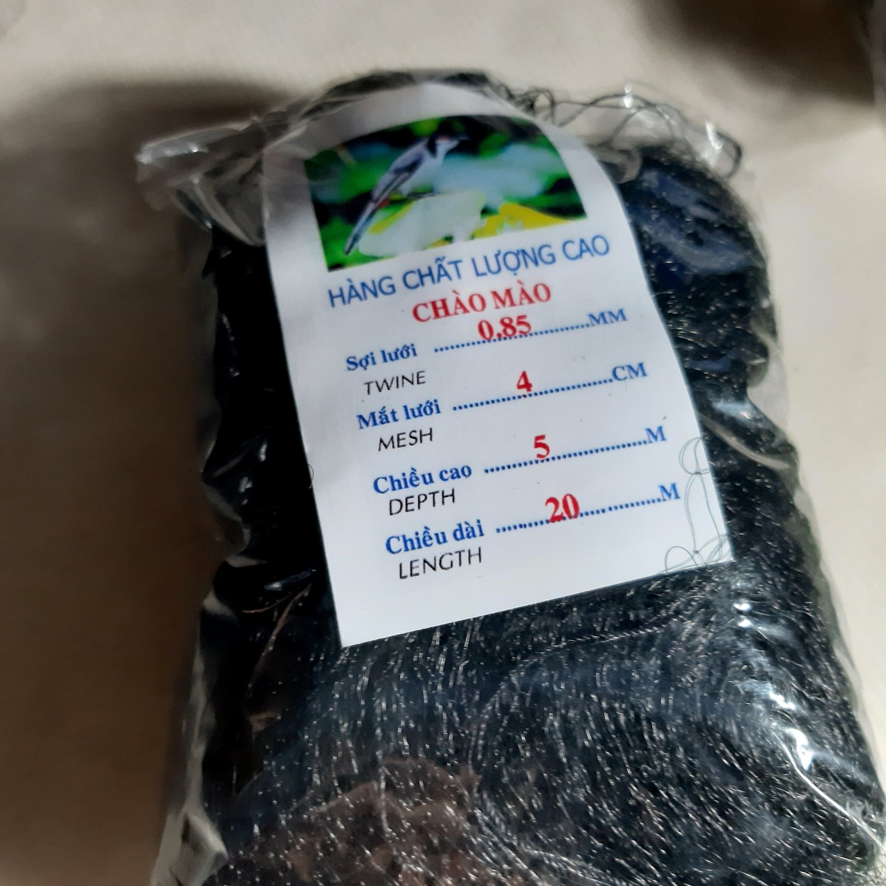 lưới chim cu ,quốc 8cm