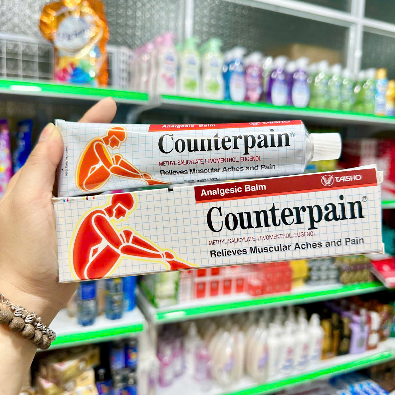 [HCM](Đỏ 120gr) Cao xoa bóp Counterpain Thái Lan (xoa bóp nóng)